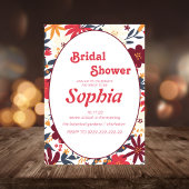 Blumenstrauß70er Groovy Hippie BRAUTPARTY Einladung