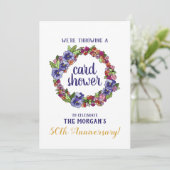 Blumenstrauß 50. Jubiläumsausgabe Einladung (Stehend Vorderseite)