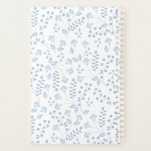 Blumenstrauß 5,5" x 8,5" Spiralwochen/Monatsplaner Planer (Rückseite)