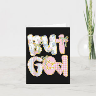 Blumenstrauß aber Gott Coquette Bow Jesus Bibel Fa Karte