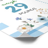 Blumenstrauß-Albern Gänsemauerwerk Foto Poster (Ecke)