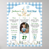 Blumenstrauß-Albern Gänsemauerwerk Foto Poster (Vorne)