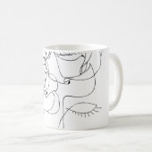 Blumenstrauß Art: Minimale Frau. Kaffeetasse (VorderseiteRechts)