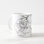 Blumenstrauß Art: Minimale Frau. Kaffeetasse (Vorderseite Links)