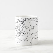 Blumenstrauß Art: Minimale Frau. Kaffeetasse (Mittel)
