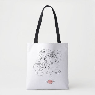 Blumenstrauß Art: Minimale Frau. Tasche