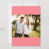 Blumenstrauß Art Pink Hochzeit Einladung (Rückseite)