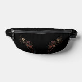 Blumenstrauß auf Schwarz Bauchtasche (Ablage )