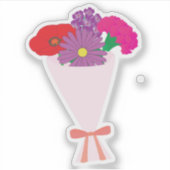 Blumenstrauß Aufkleber (Vorderseite)
