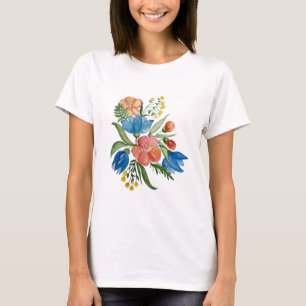 Blumenstrauß aus mehrfarbiger Blume T-Shirt