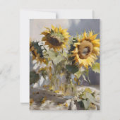 Blumenstrauß B - Öle Feiertagskarte (Vorderseite)