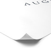 Blumenstrauß Babydusche im Sommer Begrüßung Poster (Ecke)