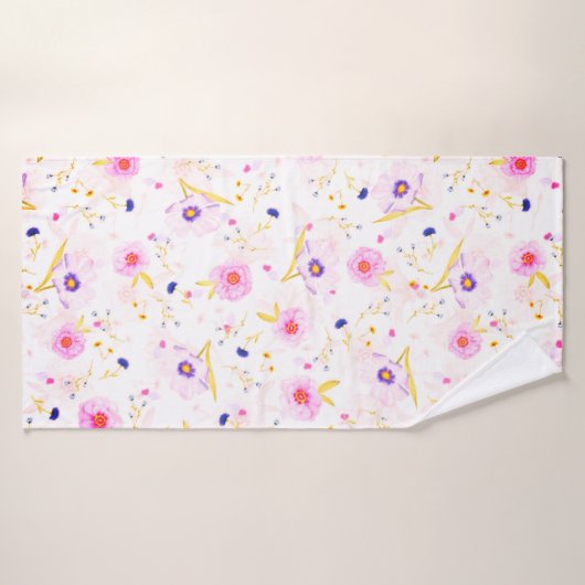 Blumenstrauß Badehandtuch (Badehandtuch)
