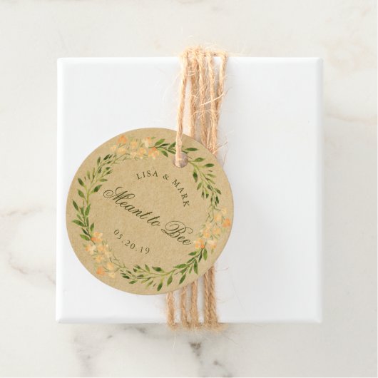 Blumenstrauß bedeutet, dass man eine Kraft-Runde Geschenkanhänger (Beispiel)