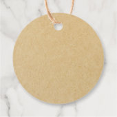 Blumenstrauß bedeutet, dass man eine Kraft-Runde Geschenkanhänger (Rückseite)