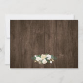 Blumenstrauß beleuchtet Rustikales Land Save the D Date (Rückseite)