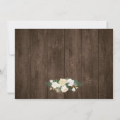 Blumenstrauß beleuchtet Rustikales Land Save the D Save The Date (Rückseite)