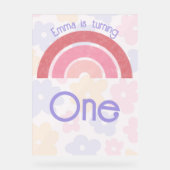 Blumenstrauß Birthday Acrylschild (Vorderseite)