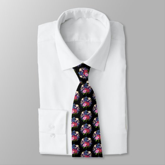 Blumenstrauss Black Necktie Krawatte (Gebunden)