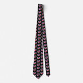Blumenstrauss Black Necktie Krawatte (Vorderseite)