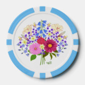 Blumenstrauss Black Pokerchips (Vorderseite)