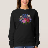 Blumenstrauss Black Sweatshirt (Vorderseite)