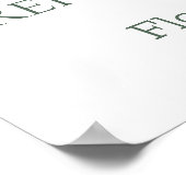 Blumenstrauß, Blattwerk Probe Abendessen Willkomme Poster (Ecke)