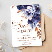 Blumenstrauß Blue Terracotta Boho Elegante Hochzei Save The Date