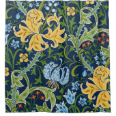 Blumenstrauß-Blume: Dunkelgrün Vintag Duschvorhang (Vorderseite)