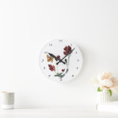 Blumenstrauß-Blume Runde Wanduhr (Zuhause)