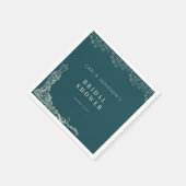 Blumenstrauß Brautparty Begrüßungszeichen Serviette (Ecke)