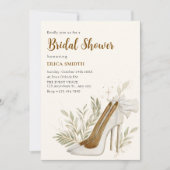 Blumenstrauß-Brautparty Einladung (Vorderseite)