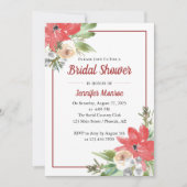 Blumenstrauß-Brautparty Einladung (Vorderseite)