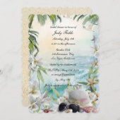Blumenstrauß-Brautparty Einladung (Vorne/Hinten)