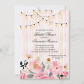 Blumenstrauß-Brautparty Einladung (Vorderseite)