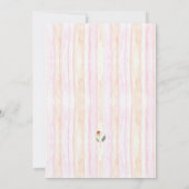 Blumenstrauß-Brautparty Einladung (Rückseite)