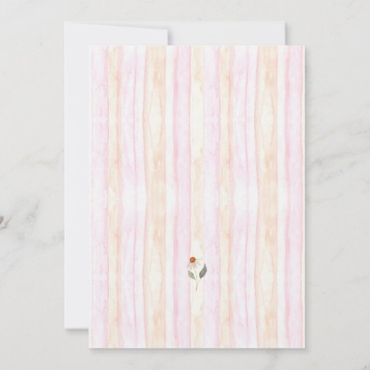 Blumenstrauß-Brautparty Einladung (Rückseite)