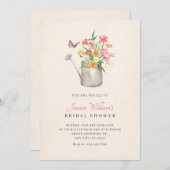 Blumenstrauß Brautparty Einladung (Vorne/Hinten)