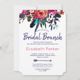 Blumenstrauß-Brunch von Boho Red Marine Einladung