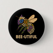 Blumenstrauß Button (Vorderseite)