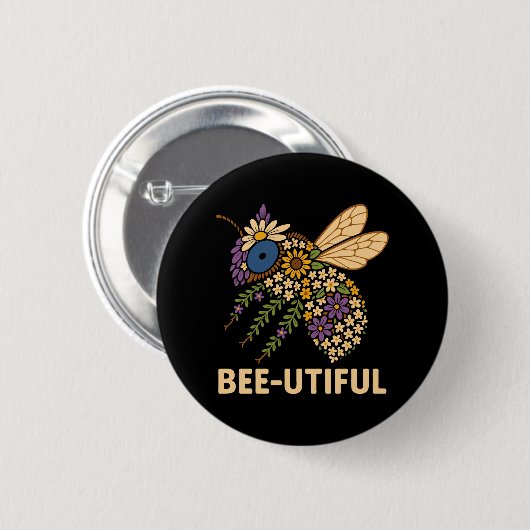 Blumenstrauß Button (Vorne & Hinten)