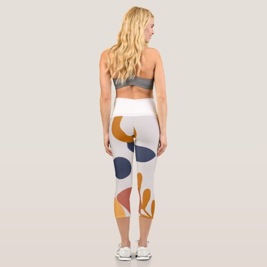 Blumenstrauß Capri Leggings (Rückseite)