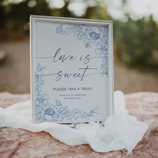 Blumenstrauß Chinoiserie Liebe ist süßes Schild