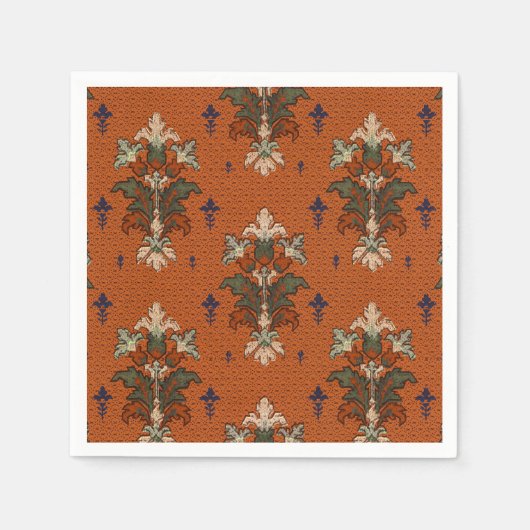 Blumenstrauß-Cocktail im Jugendstil Serviette (Vorderseite)