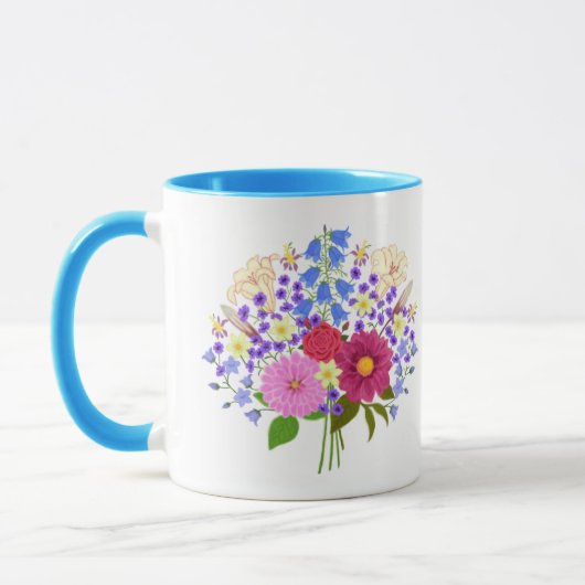 Blumenstrauss Combo Mug Tasse (Links)