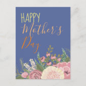 Blumenstrauß Dahlia / Muttertag Postkarte (Vorderseite)