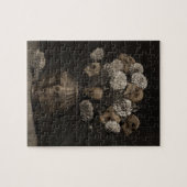 Blumenstrauß - Dahlie und Schädel Puzzle (Horizontal)