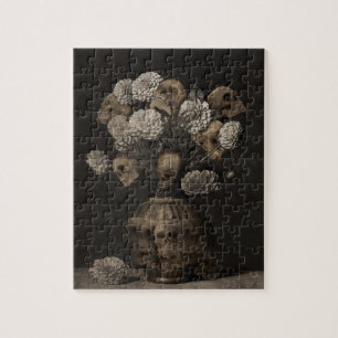 Blumenstrauß - Dahlie und Totenköpfe Puzzle