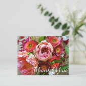 Blumenstrauß Danke, Postkarte (Stehend Vorderseite)