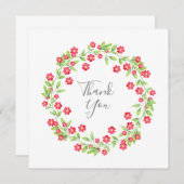 Blumenstrauß Dankeskarte (Vorne/Hinten)